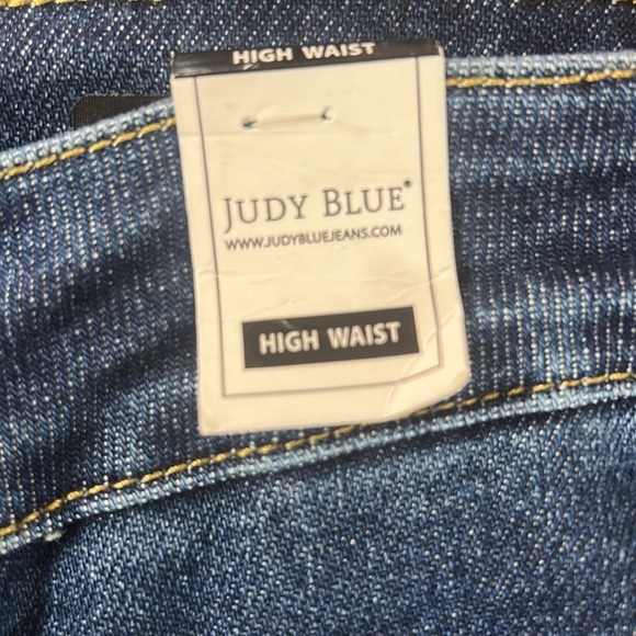 Dark Blue Straight Leg Jeans - Judy Blue - Picture 4 of 6